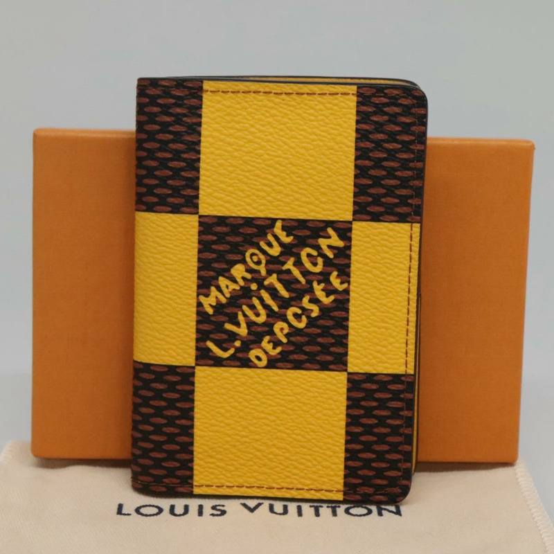 【日本直送】路易威登 Damier Pop Organizer De Poch 卡包 黃色 N40596 正品 134907M-11