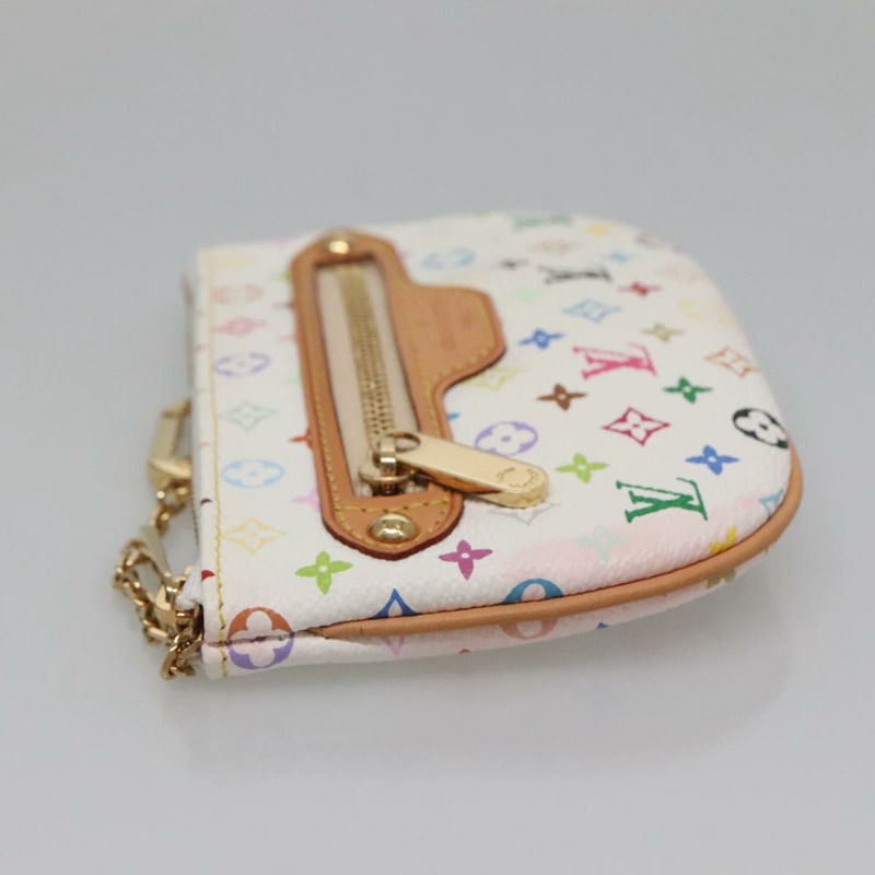【日本直送】路易威登 Monogram 多色 Pochette MM 手拿包 白色 M60028 LV 正品 134908V-3