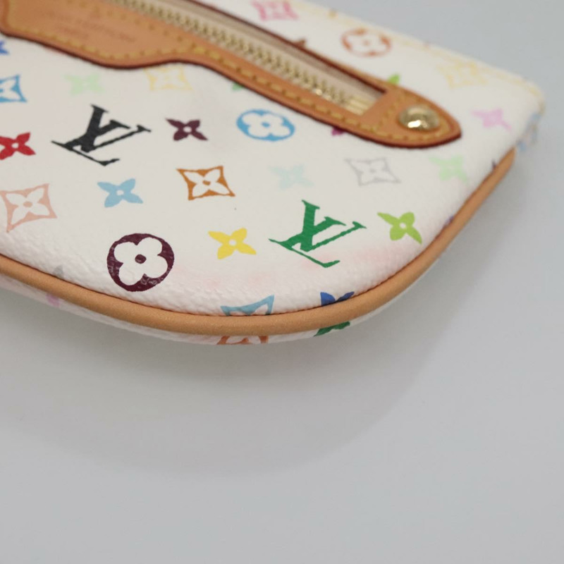 【日本直送】路易威登 Monogram 多色 Pochette MM 手拿包 白色 M60028 LV 正品 134908V-7