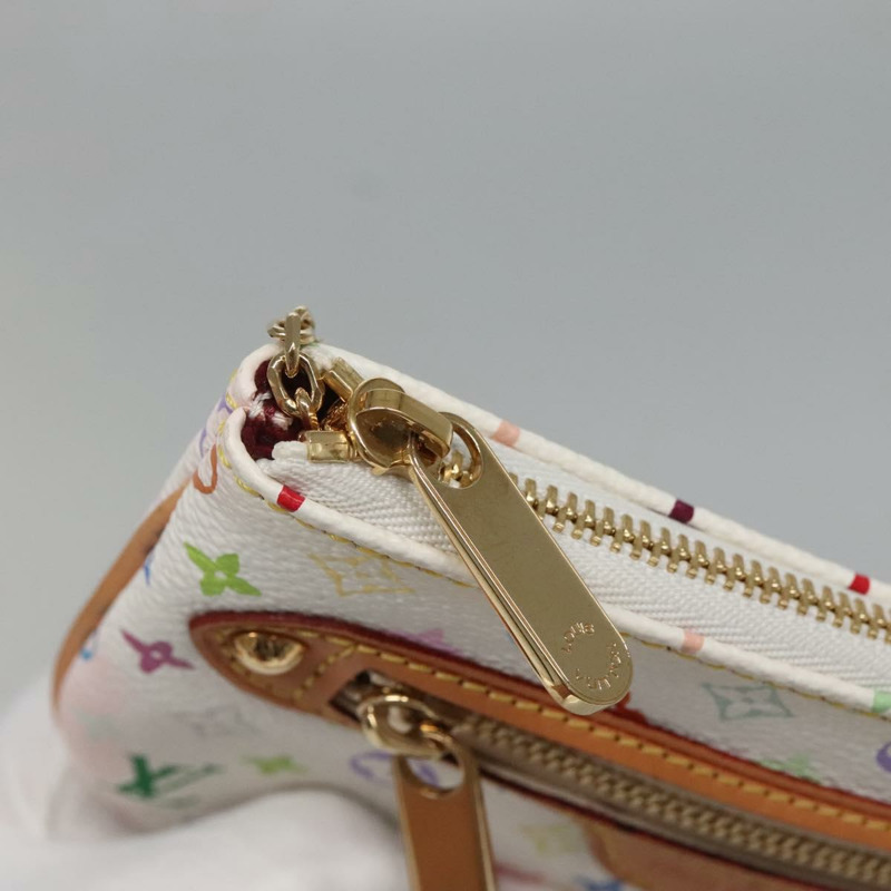 【日本直送】路易威登 Monogram 多色 Pochette MM 手拿包 白色 M60028 LV 正品 134908V-8