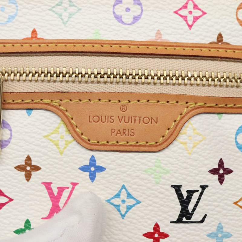 【日本直送】路易威登 Monogram 多色 Pochette MM 手拿包 白色 M60028 LV 正品 134908V-16