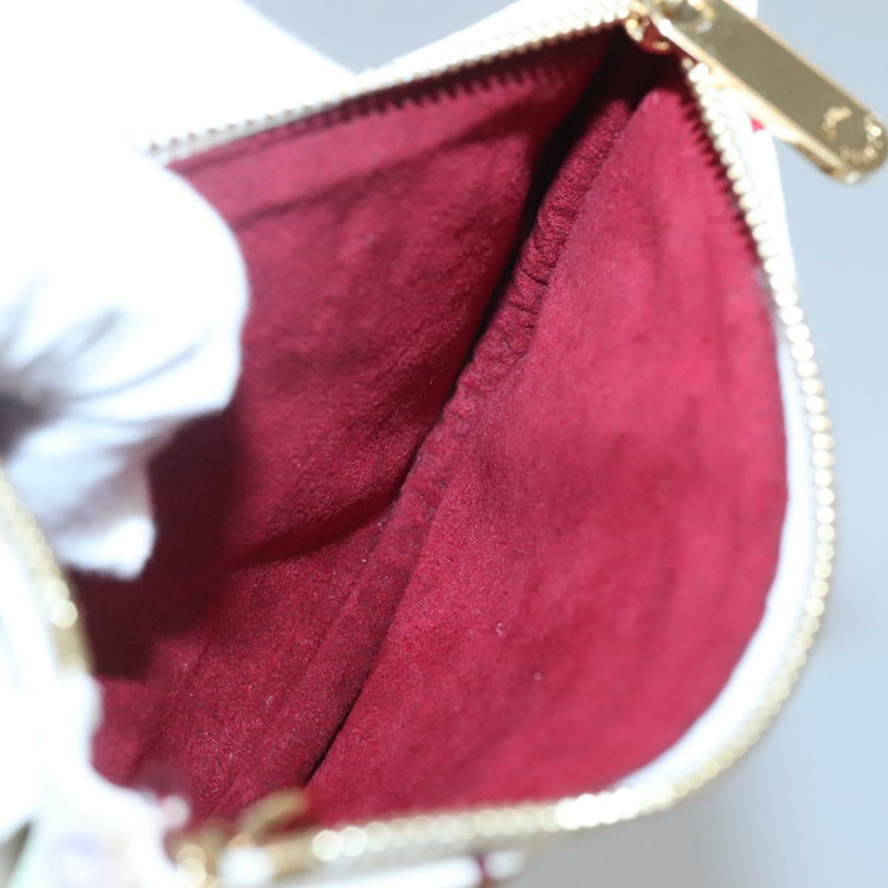 【日本直送】路易威登 Monogram 多色 Pochette MM 手拿包 白色 M60028 LV 正品 134908V-17