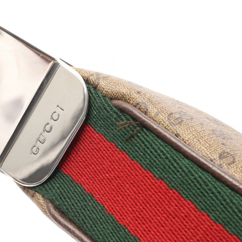 GUCCI Micro GG Sherry Line 單肩包 手提包 718512 帆布 皮革 米色 棕色-7