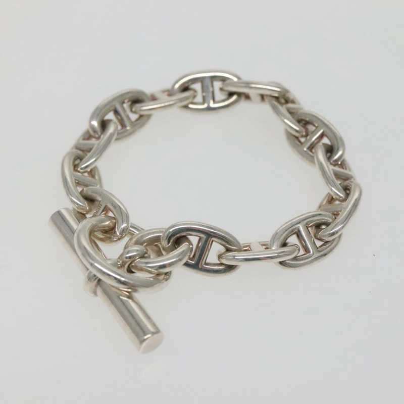 【日本直送】HERMES Chaine d'Ancre MM 手鍊 Ag925 14 鏈節銀正品 134933M-4