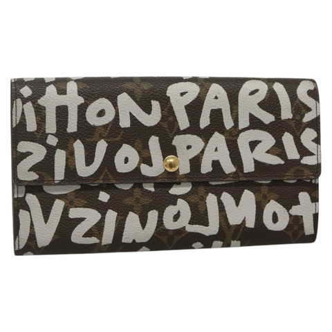 路易威登塗鴉 Porte Monnaie 信用錢包白色 M92189 LV 正品 141687V