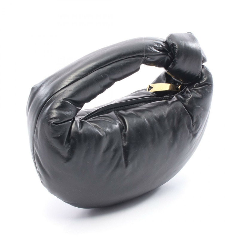 BOTTEGA VENETA 迷你 Jodie 手提包 717508V2FN01019 皮革 黑色 全新 女款-1
