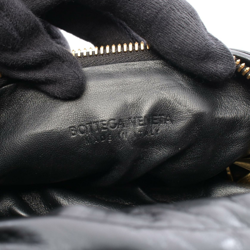 BOTTEGA VENETA 迷你 Jodie 手提包 717508V2FN01019 皮革 黑色 全新 女款-3