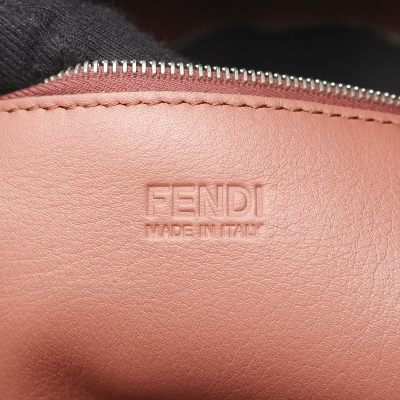 FENDI 多功能購物托特包 手提包 8BH260.P07 皮革 棕色 黑色 二手 女士-3