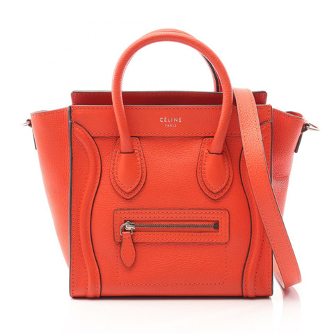 CELINE Luggage Nano Shopper 單肩包 手提包 168243LUG.27VL 皮革 紅色 二手