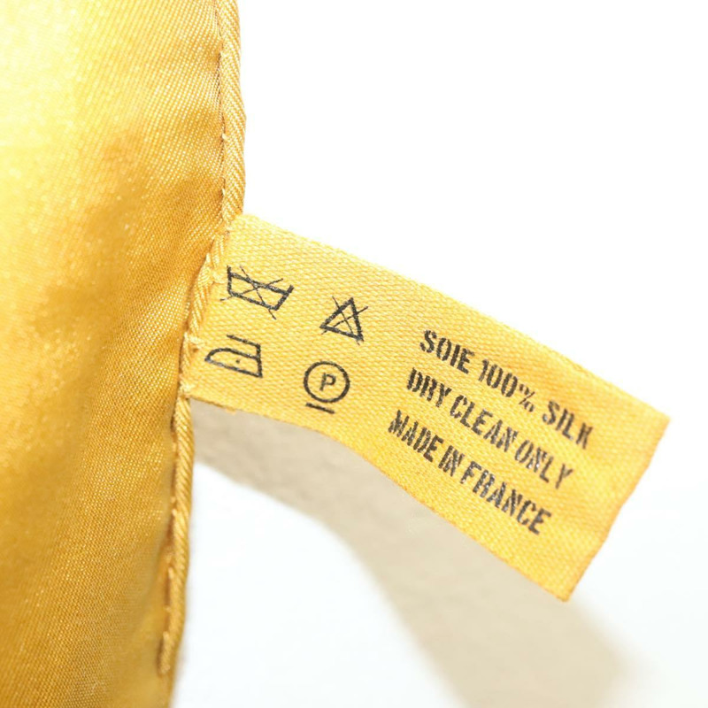 【日本直送】愛馬仕 Carre 140 絲巾 “BRIDES de GALA” 真絲金色 Auth 134922M-11