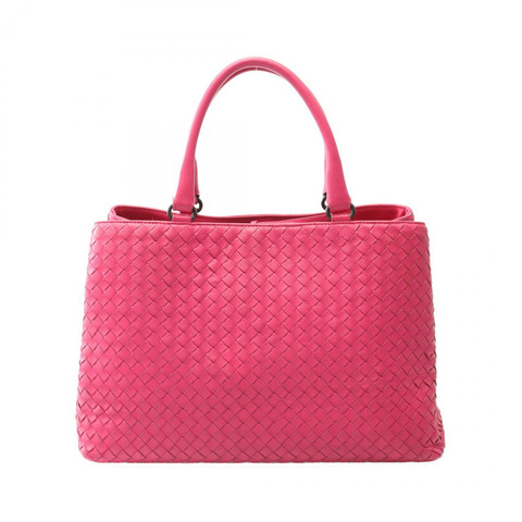 BOTTEGA VENETA Intrecciato 手提包 223377 皮革 粉紅色 二手 女士