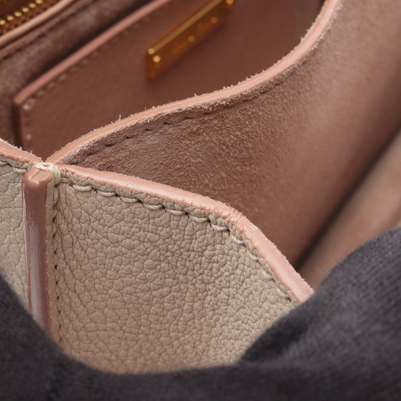 Miu Miu MADRAS Madras 斜背包 5BH609 皮革 粉紅色 二手 女士 GHW-5