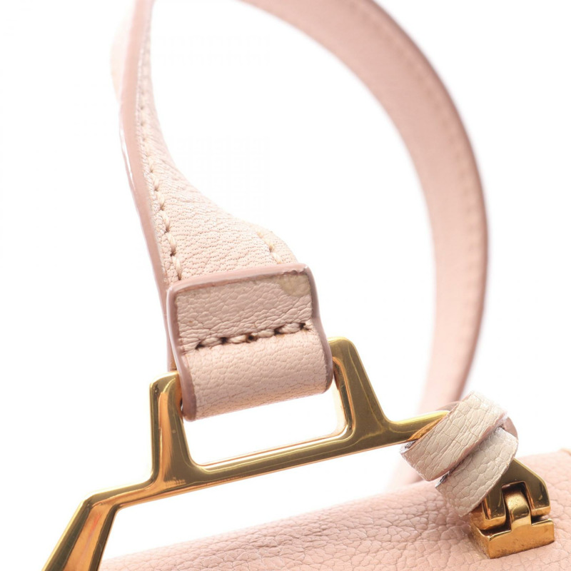 Miu Miu MADRAS Madras 斜背包 5BH609 皮革 粉紅色 二手 女士 GHW-8