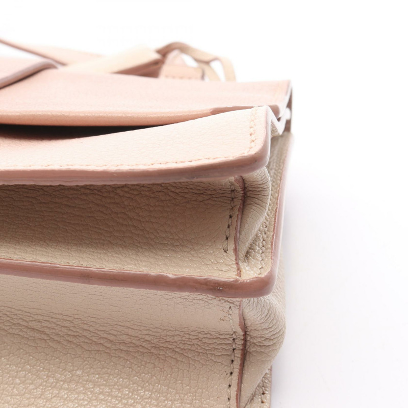 Miu Miu MADRAS Madras 斜背包 5BH609 皮革 粉紅色 二手 女士 GHW-9