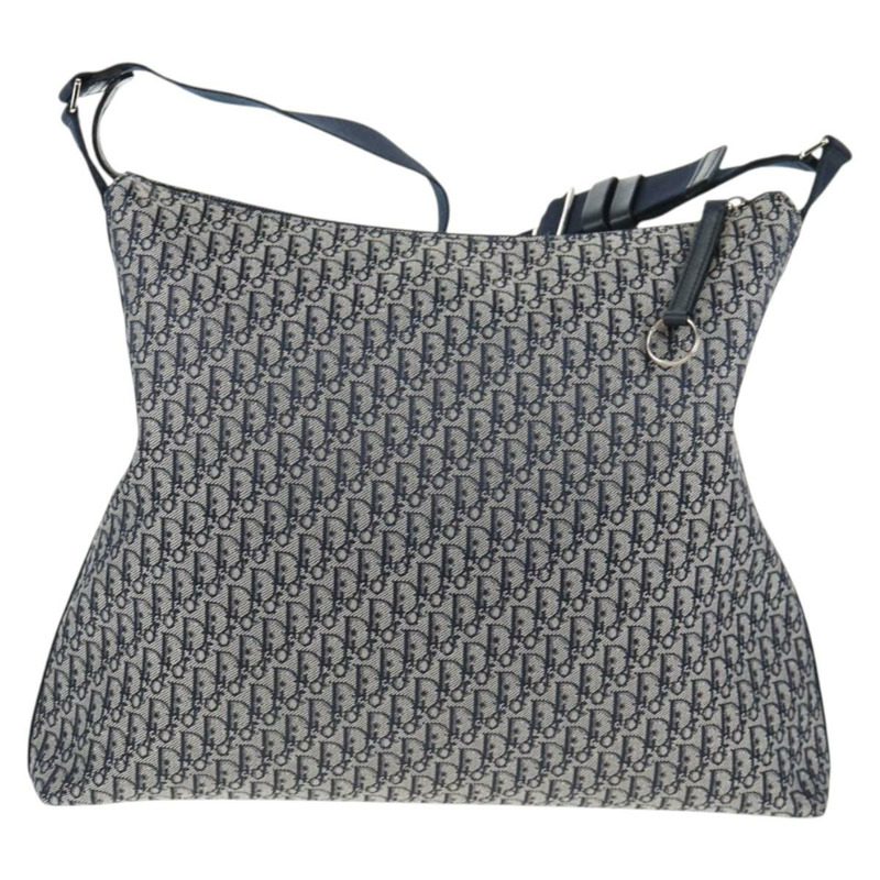 【日本直送】Christian Dior Trotter帆布肩背包 海軍藍 銀色 正品 138077V-1