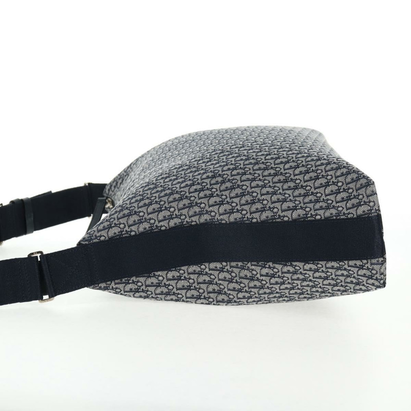 【日本直送】Christian Dior Trotter帆布肩背包 海軍藍 銀色 正品 138077V-2