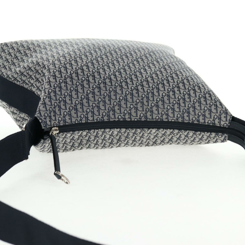 【日本直送】Christian Dior Trotter帆布肩背包 海軍藍 銀色 正品 138077V-5