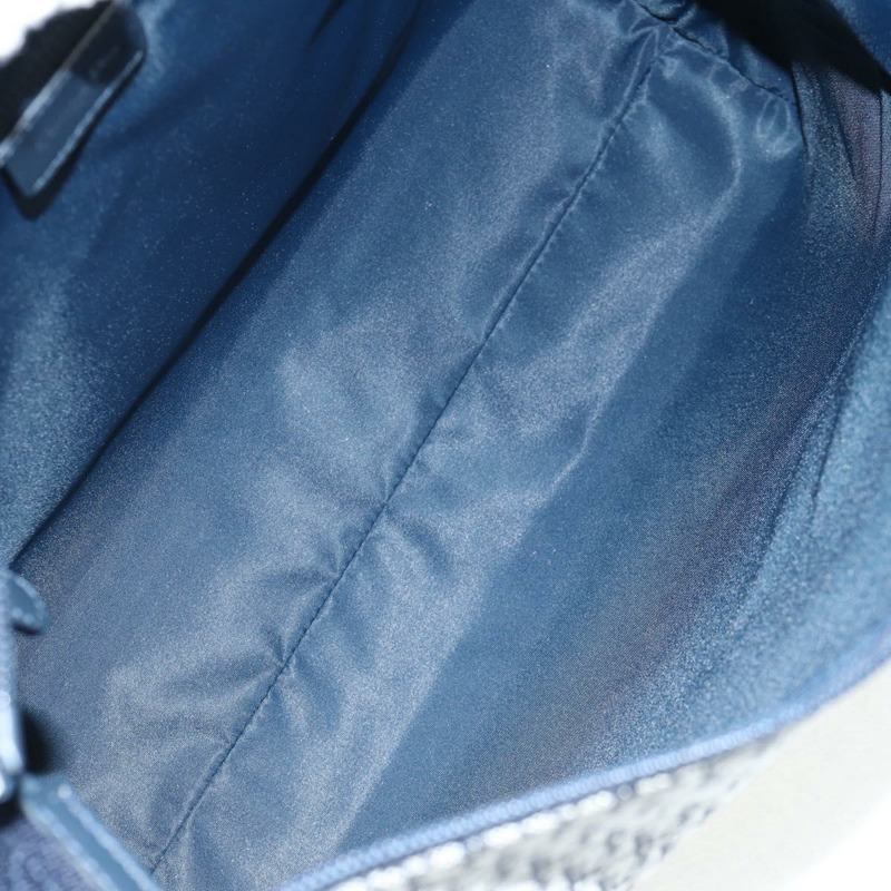 【日本直送】Christian Dior Trotter帆布肩背包 海軍藍 銀色 正品 138077V-8
