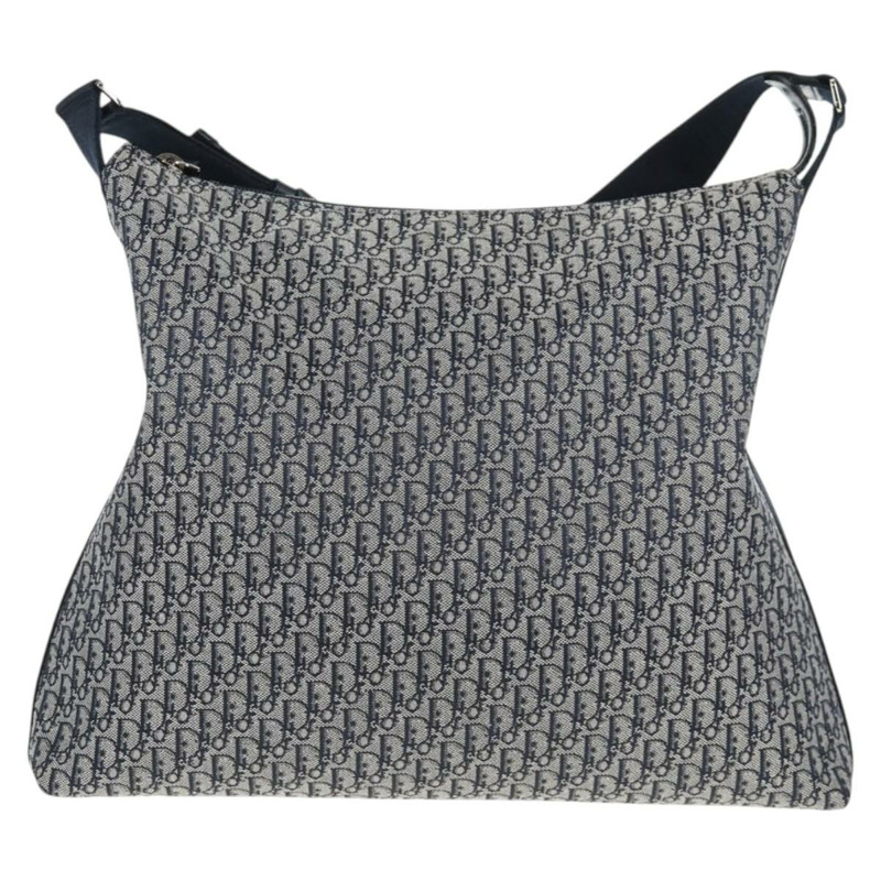 【日本直送】Christian Dior Trotter帆布肩背包 海軍藍 銀色 正品 138077V-12