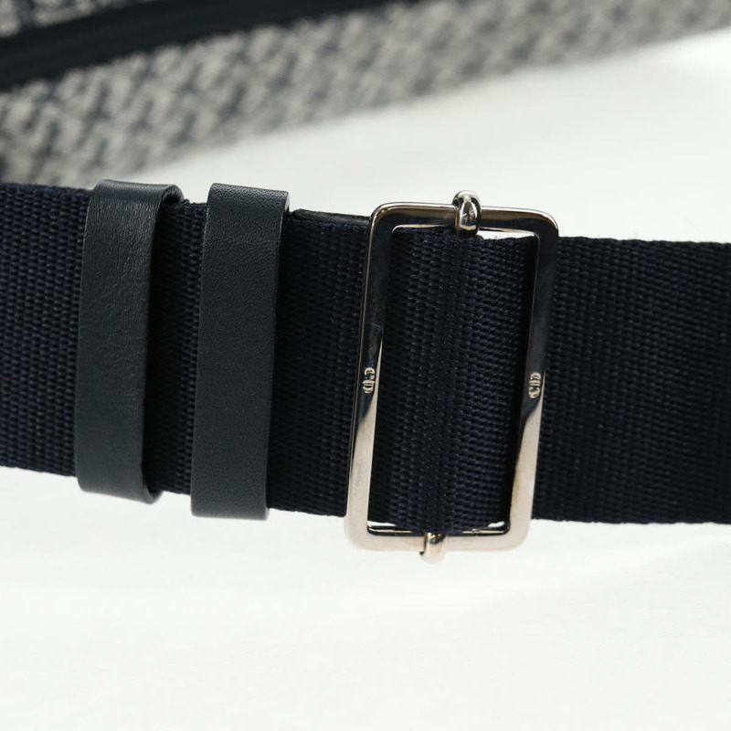 【日本直送】Christian Dior Trotter帆布肩背包 海軍藍 銀色 正品 138077V-14