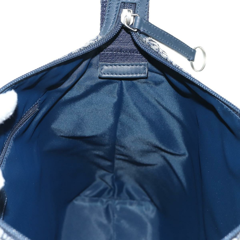 【日本直送】Christian Dior Trotter帆布肩背包 海軍藍 銀色 正品 138077V-21