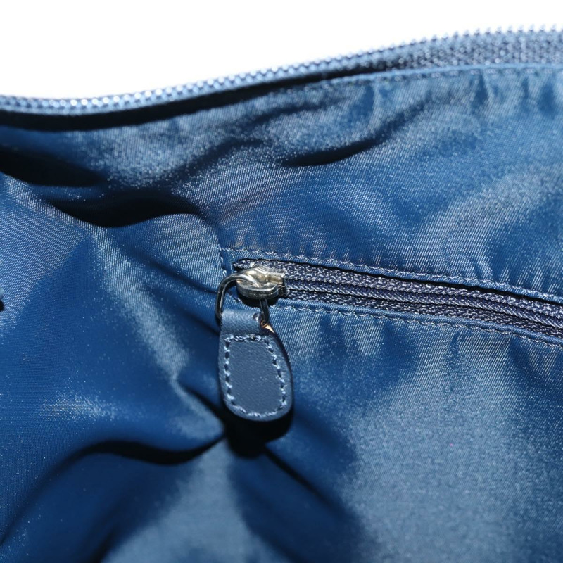 【日本直送】Christian Dior Trotter帆布肩背包 海軍藍 銀色 正品 138077V-23