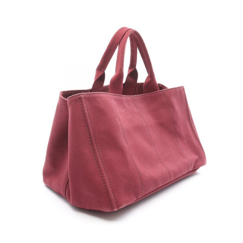 PRADA Canapa 手袋 BN1872 帆布 波爾多色 二手 女士-1