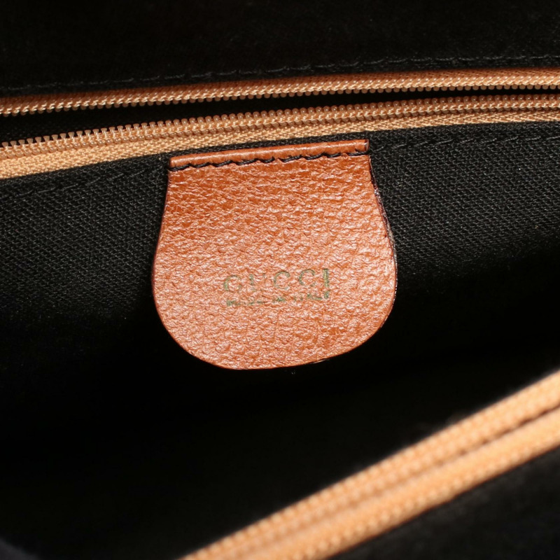 GUCCI Bamboo 手提包 002 0260 200110 皮革 棕色 二手 女士-3