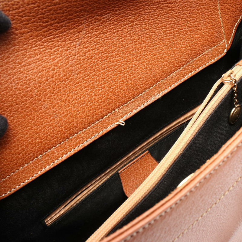 GUCCI Bamboo 手提包 002 0260 200110 皮革 棕色 二手 女士-4