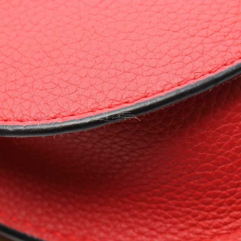 LOEWE gate bag mini 肩背包 斜背包 皮革 紅色 二手 女士-5