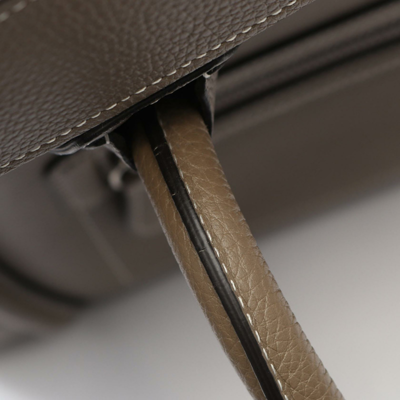 CELINE Luggage 迷你購物托特包 手提包 皮革 米色 二手 女士-5