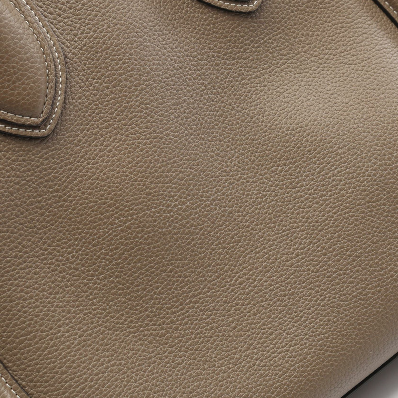 CELINE Luggage 迷你購物托特包 手提包 皮革 米色 二手 女士-7