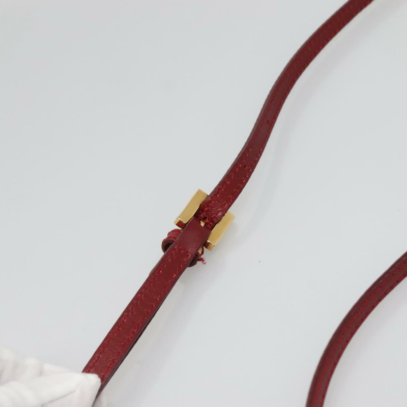 【日本直送】FENDI Zucchino 帆布 Mamma Baguette 單肩包 PVC 紅金 正品 142286V-7