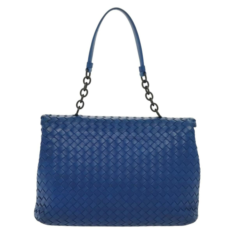【日本直送】BOTTEGA VENETA INTRECCIATO 單肩包皮革藍正品 142290-1