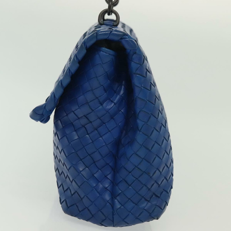 【日本直送】BOTTEGA VENETA INTRECCIATO 單肩包皮革藍正品 142290-2