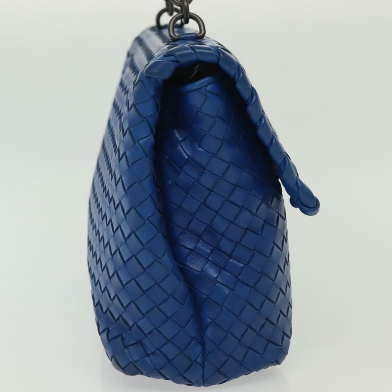 【日本直送】BOTTEGA VENETA INTRECCIATO 單肩包皮革藍正品 142290-3