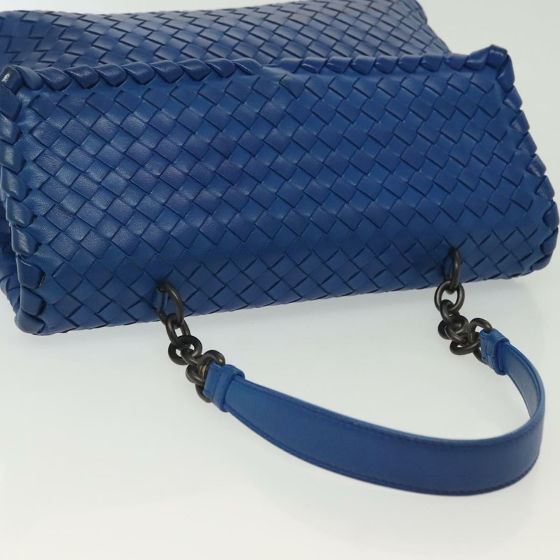 【日本直送】BOTTEGA VENETA INTRECCIATO 單肩包皮革藍正品 142290-5