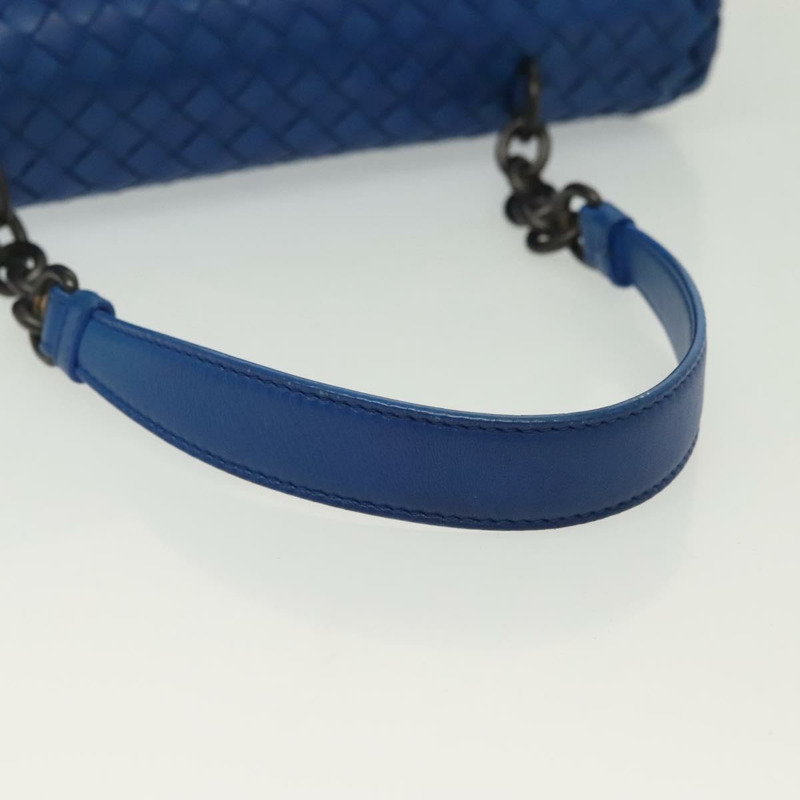 【日本直送】BOTTEGA VENETA INTRECCIATO 單肩包皮革藍正品 142290-6