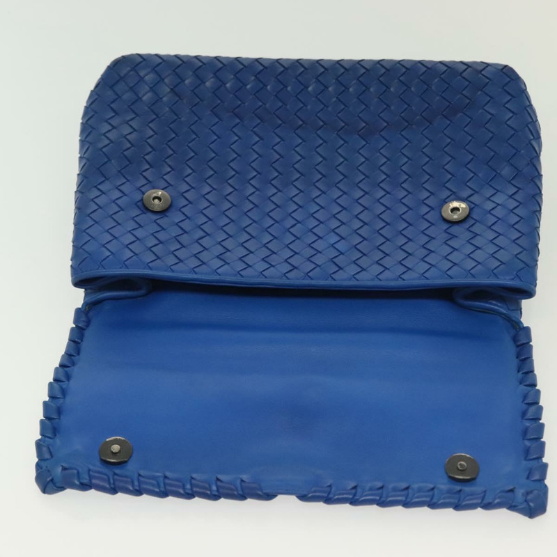 【日本直送】BOTTEGA VENETA INTRECCIATO 單肩包皮革藍正品 142290-8