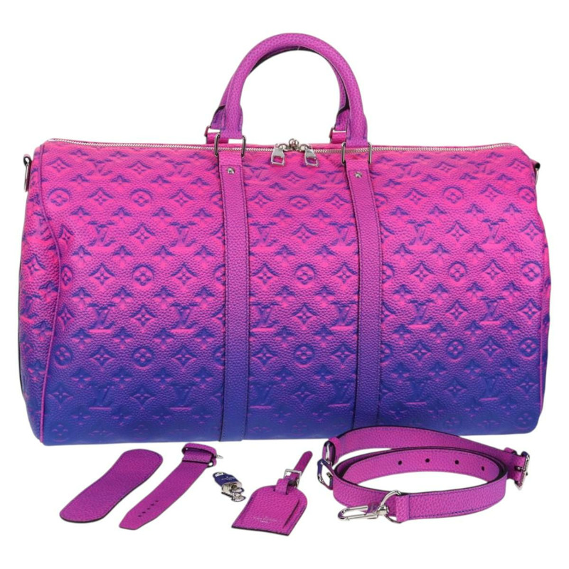 【日本直送】LOUIS VUITTON Taurillon Illusion Keepall Bandouliere 50 包 M59713 正品 yk19483S-0
