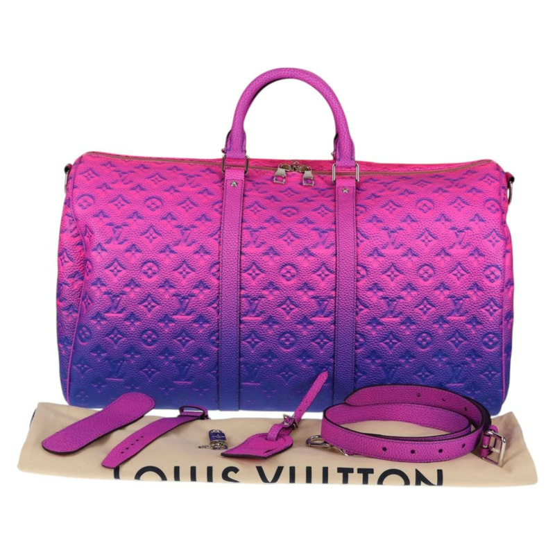 【日本直送】LOUIS VUITTON Taurillon Illusion Keepall Bandouliere 50 包 M59713 正品 yk19483S-11