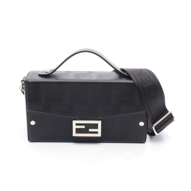FENDI Soft Trunk Baguette Zucca 肩斜背包 7VA565AJF4F0GXN 皮革-0