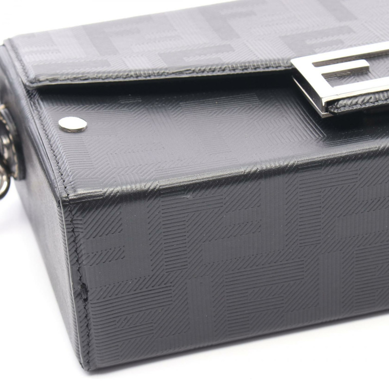FENDI Soft Trunk Baguette Zucca 肩斜背包 7VA565AJF4F0GXN 皮革-4