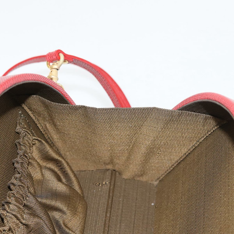 【日本直送】FENDI 手提包 皮革 2 向 紅金 正品 142670-19