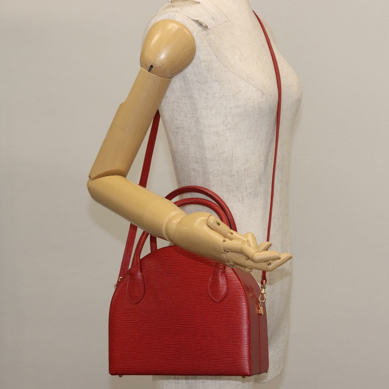 【日本直送】FENDI 手提包 皮革 2 向 紅金 正品 142670-21