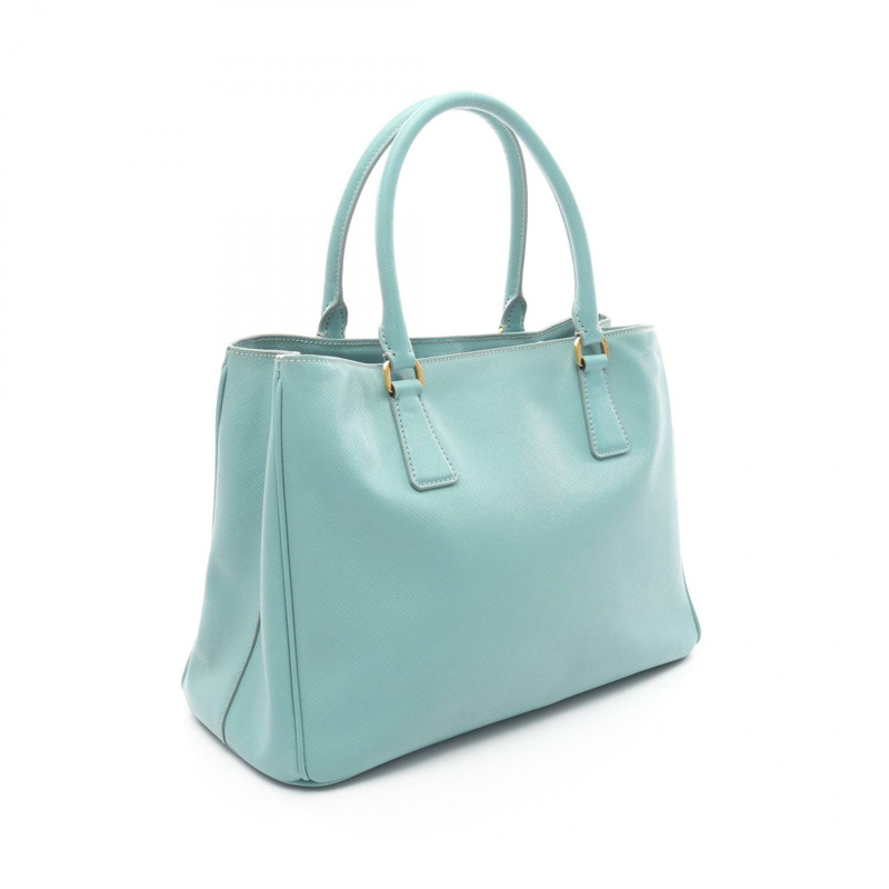 PRADA SAFFIANO Galleria 2Way 肩背包袋 BN1874 皮革 藍色 二手 女士-1
