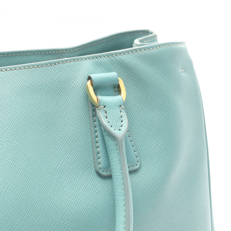 PRADA SAFFIANO Galleria 2Way 肩背包袋 BN1874 皮革 藍色 二手 女士-6