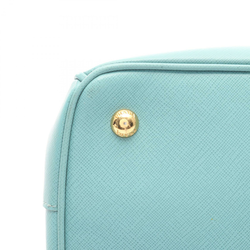 PRADA SAFFIANO Galleria 2Way 肩背包袋 BN1874 皮革 藍色 二手 女士-9