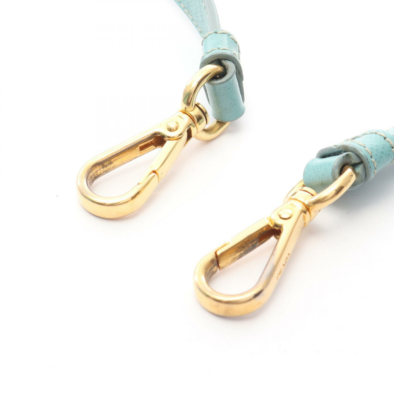 PRADA SAFFIANO Galleria 2Way 肩背包袋 BN1874 皮革 藍色 二手 女士-10