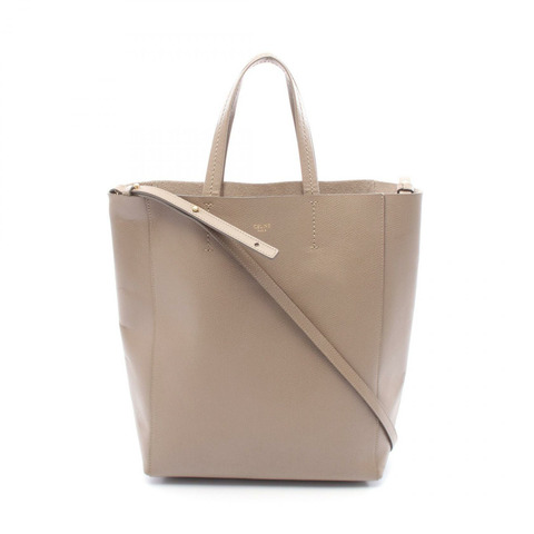CELINE Vertical Small Cabas 托特包 肩斜背包 包 皮革 棕色 二手 女款
